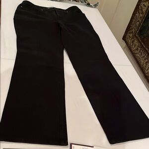 Cambio Jeans size 12 very Black jeans high waist ,wide leg